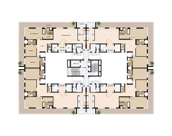 Mahindra Luminare floor plans