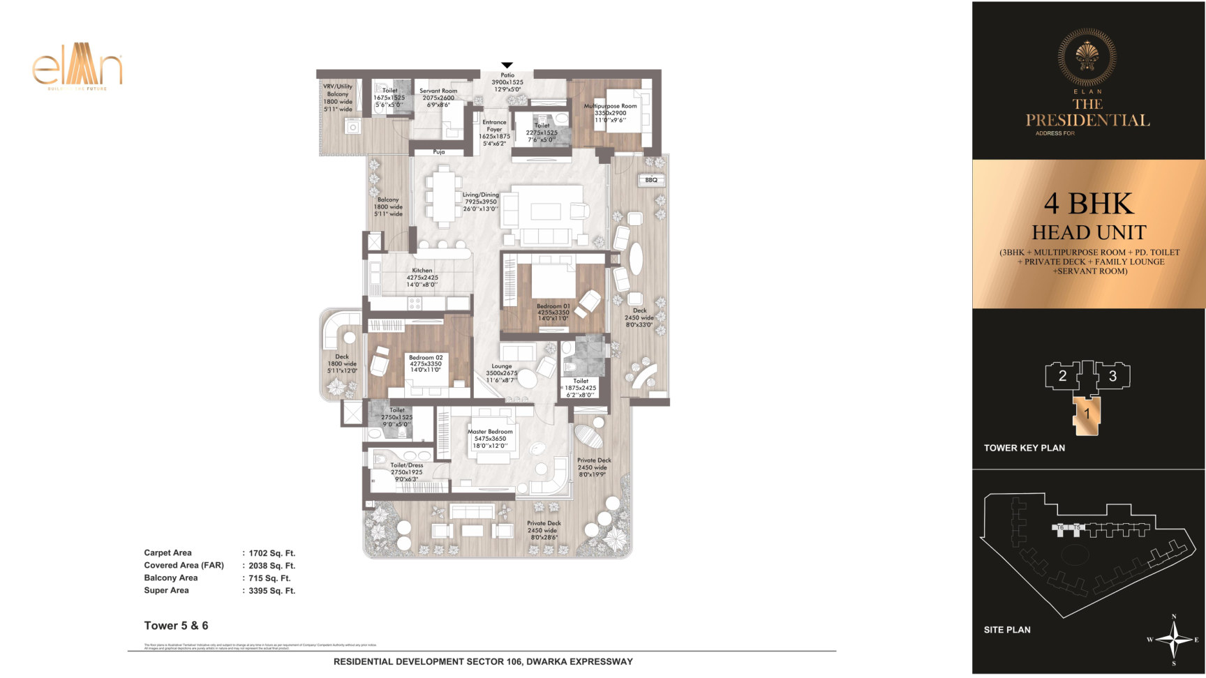 4 BHK Head Unit - Towers 5 & 6 - Unit 1