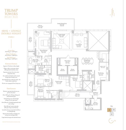 Planning designed around space and privacy.