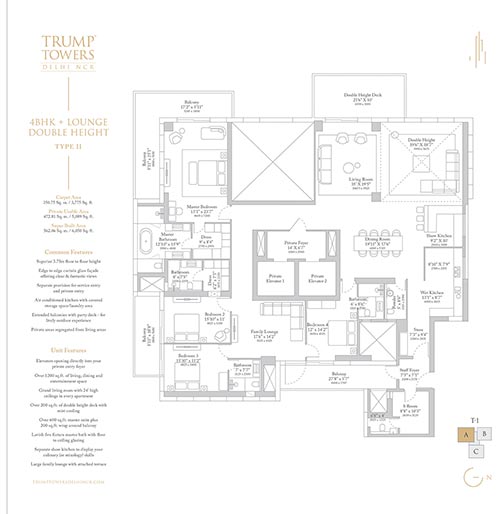 Planning designed around space and privacy.