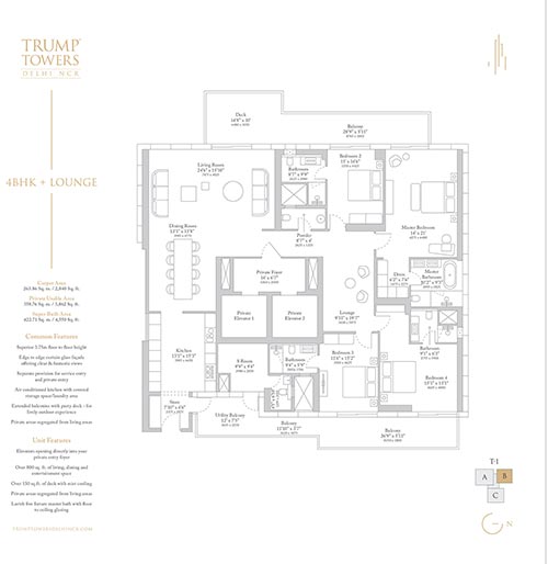 Planning designed around space and privacy.