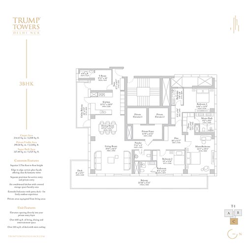 Planning designed around space and privacy.