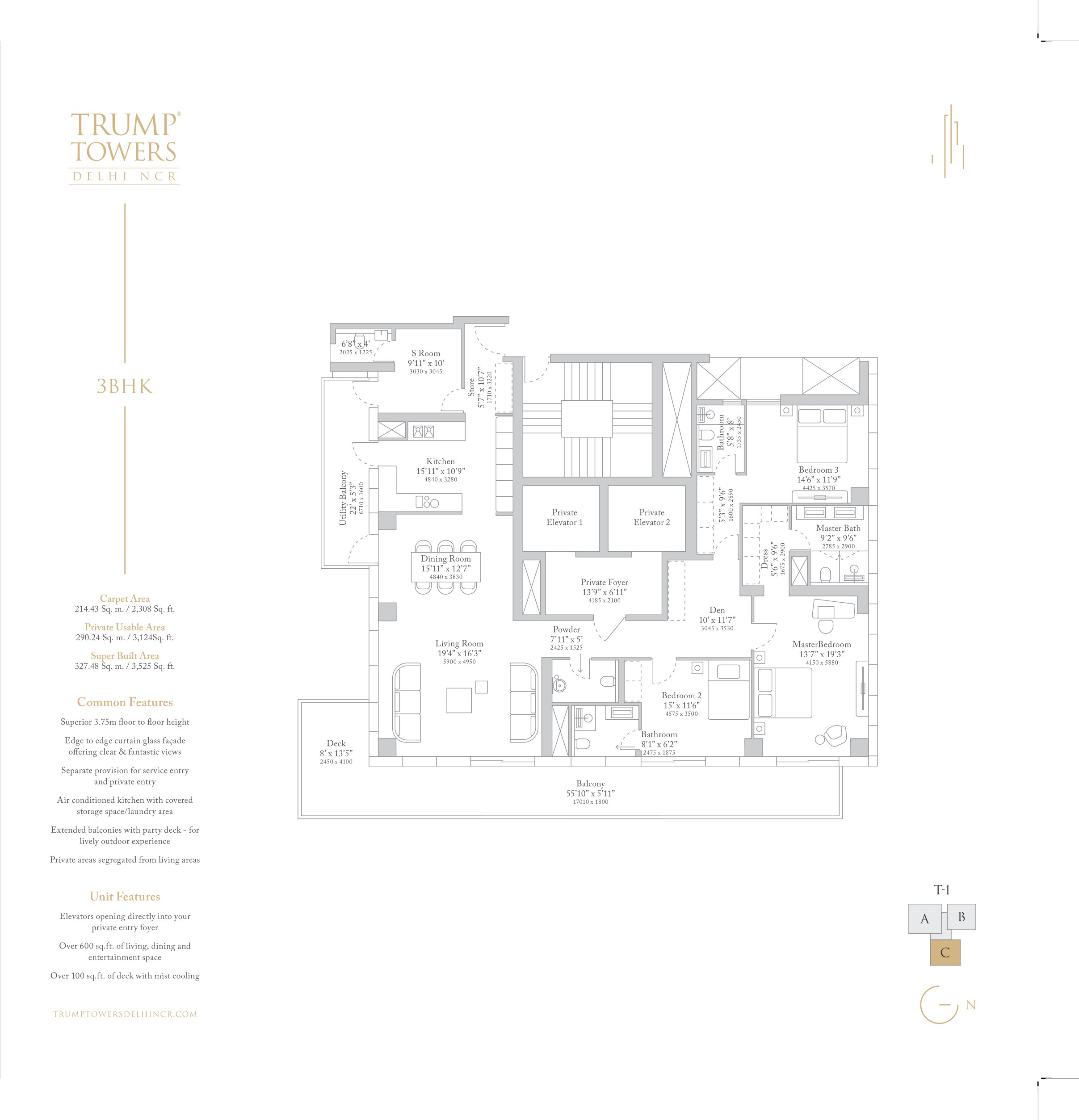 Tower 1 - 3 BHK
