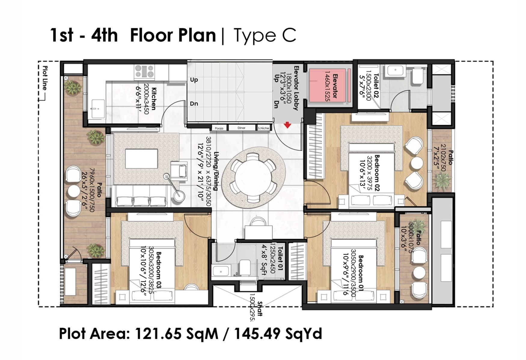 Tulip Monsella floor plans